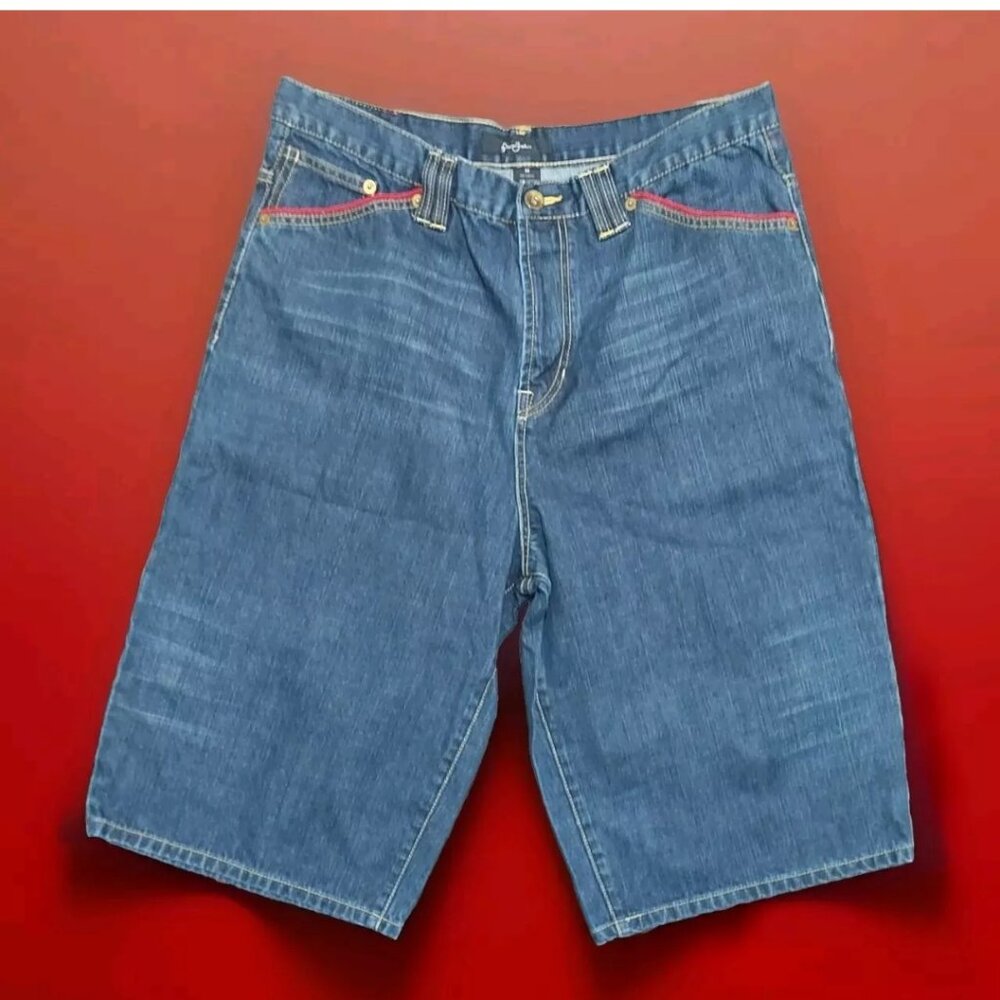 Sean Jean Shorts Jean jorts Size 36 Waist baggy streetwear y2k